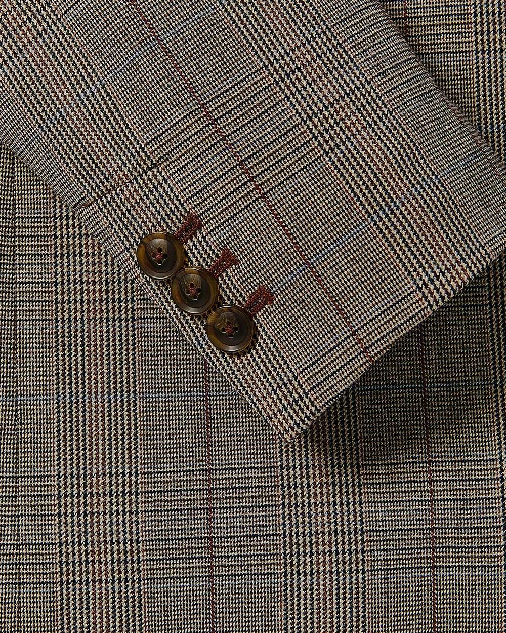 Relaxed Two-Button Plaid Blazer