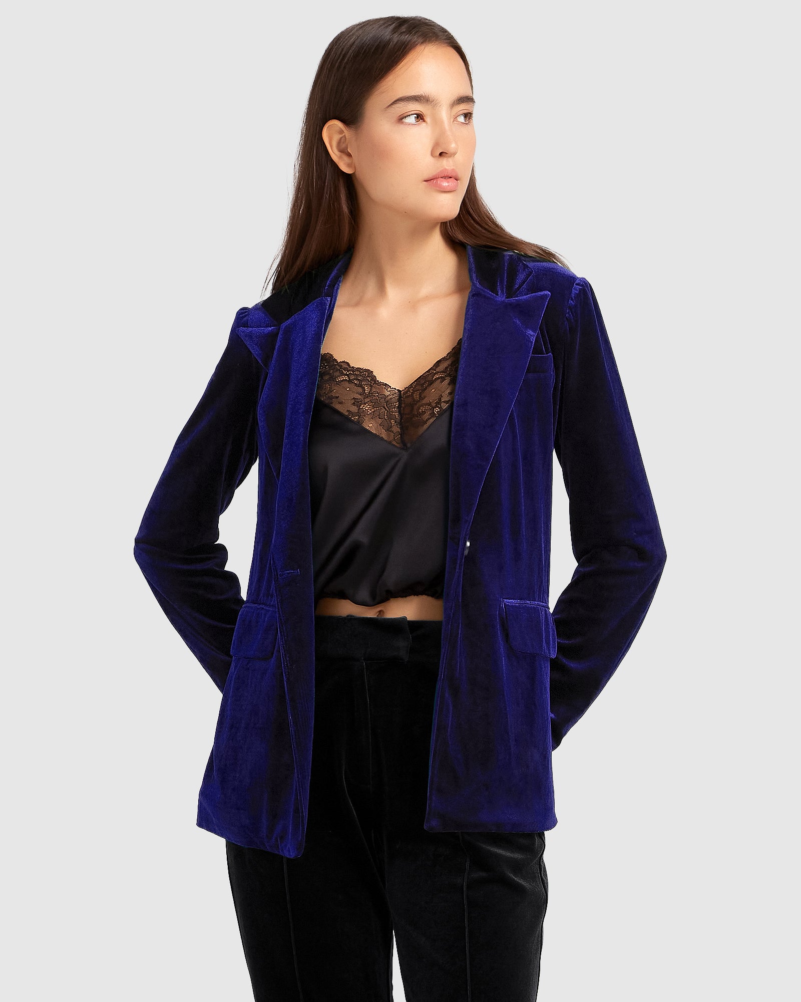 Belle & Bloom Eternity Velvet Blazer