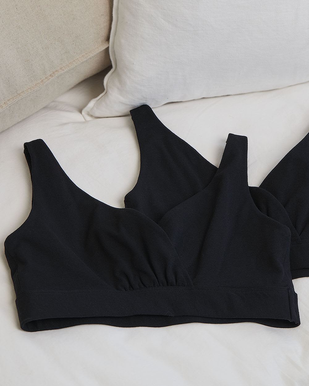 Nursing Crossover Bralette, Pack of 2 - Thyme Maternity