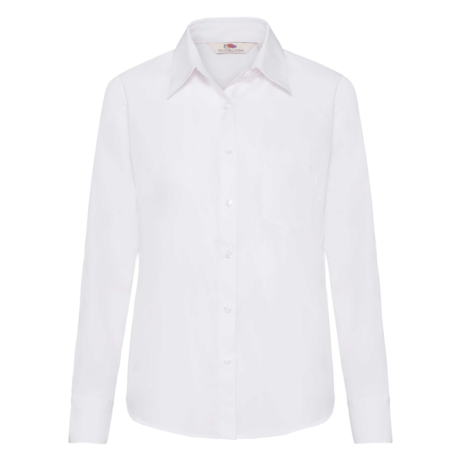 Fruit of the Loom - Ladies Lady-Fit Long Sleeve Poplin Shirt