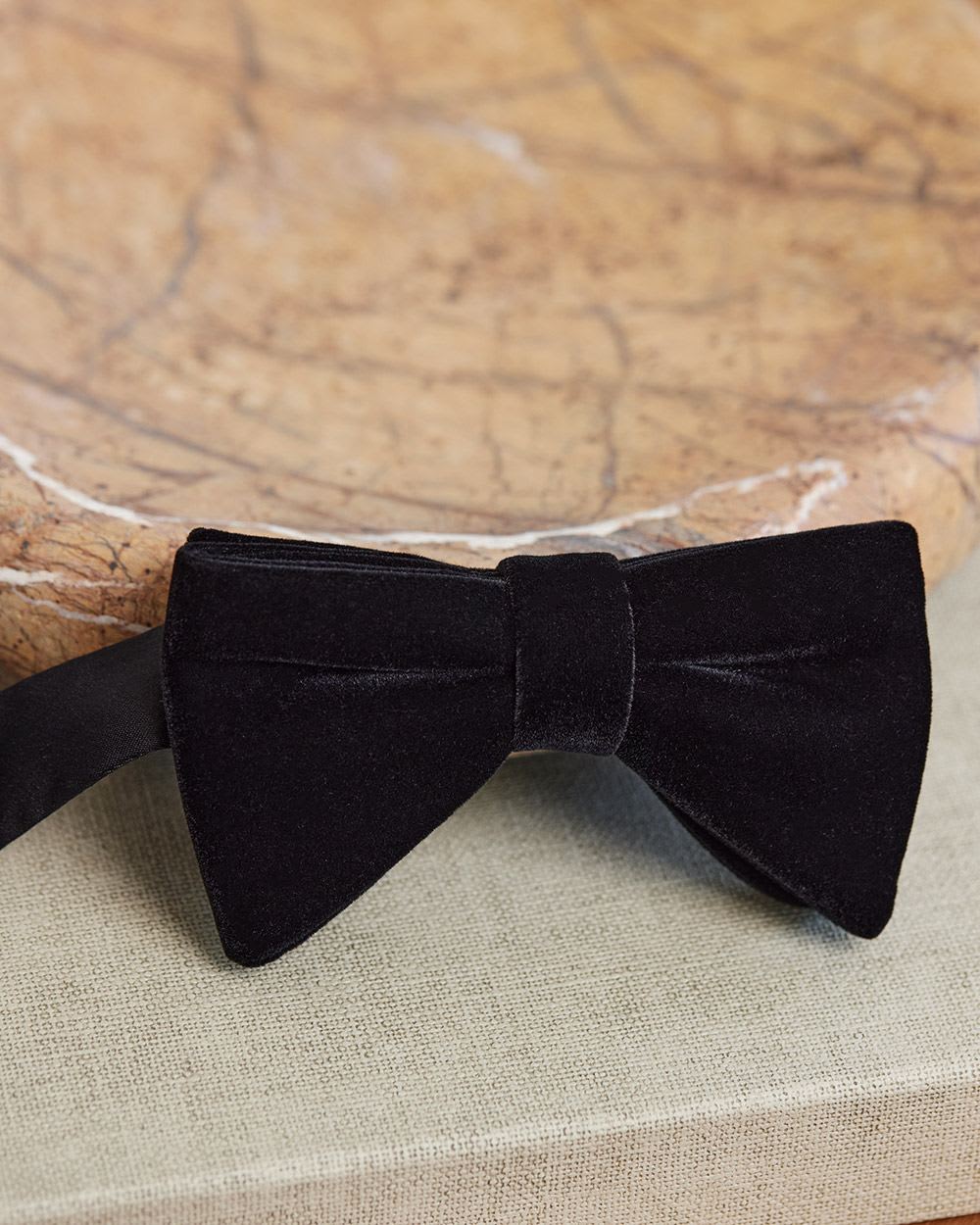 Solid Velvet Bow Tie