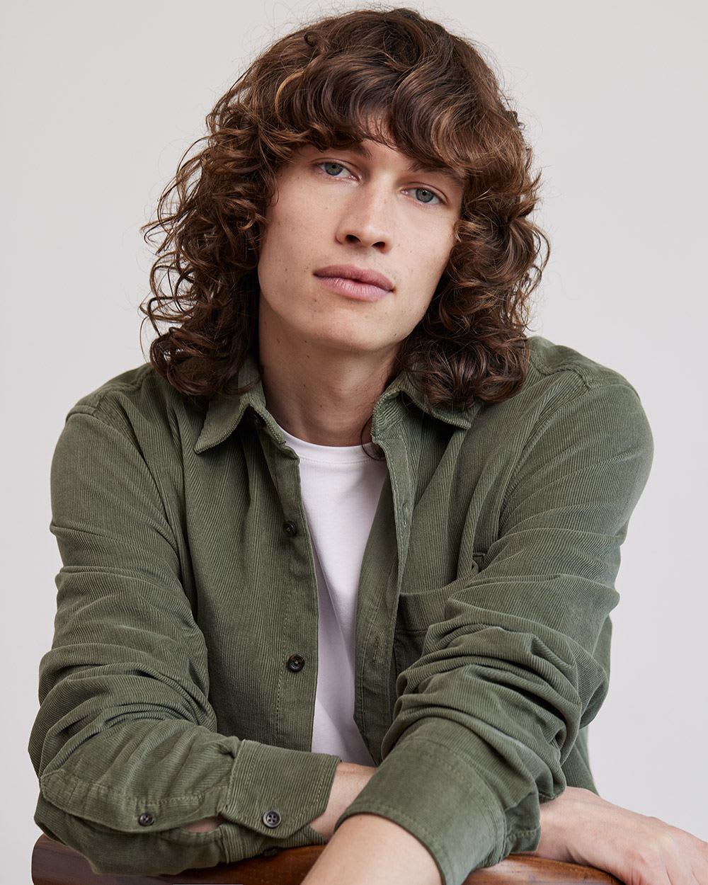 Regular-Fit Corduroy Shirt