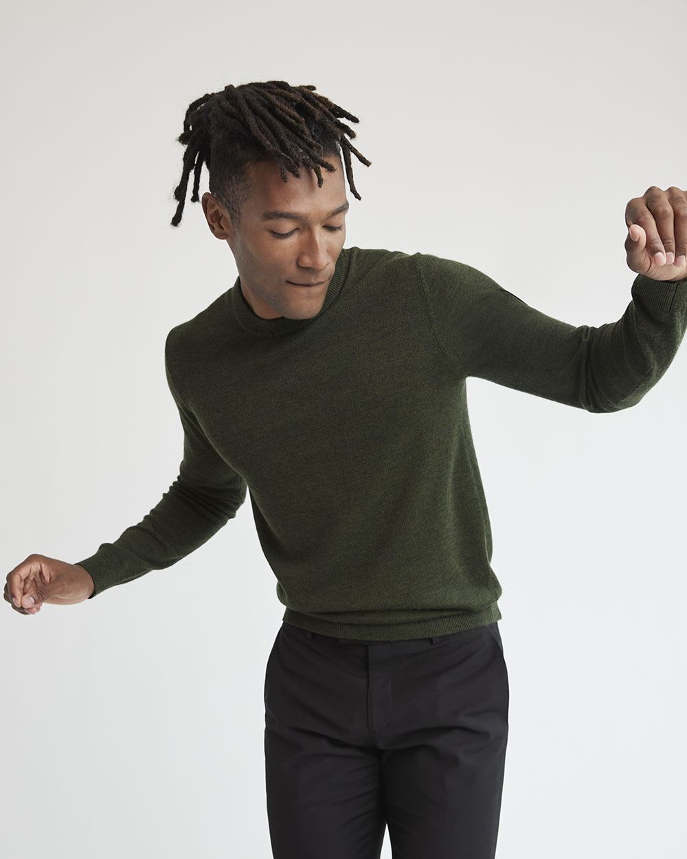 Merino-Wool Crew-Neck Sweater