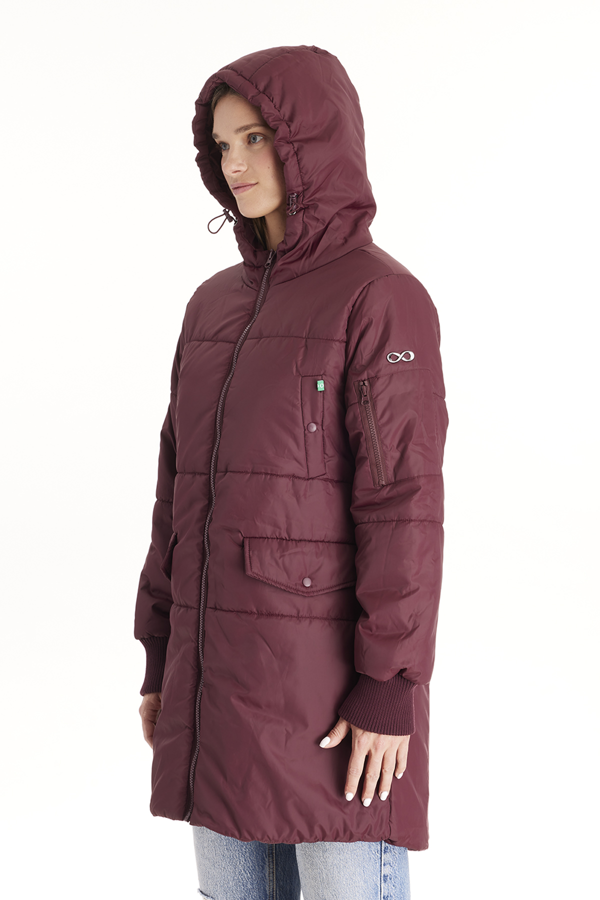 Waterproof Mid-Thigh Bomber Winter Coat - Modern Eternity