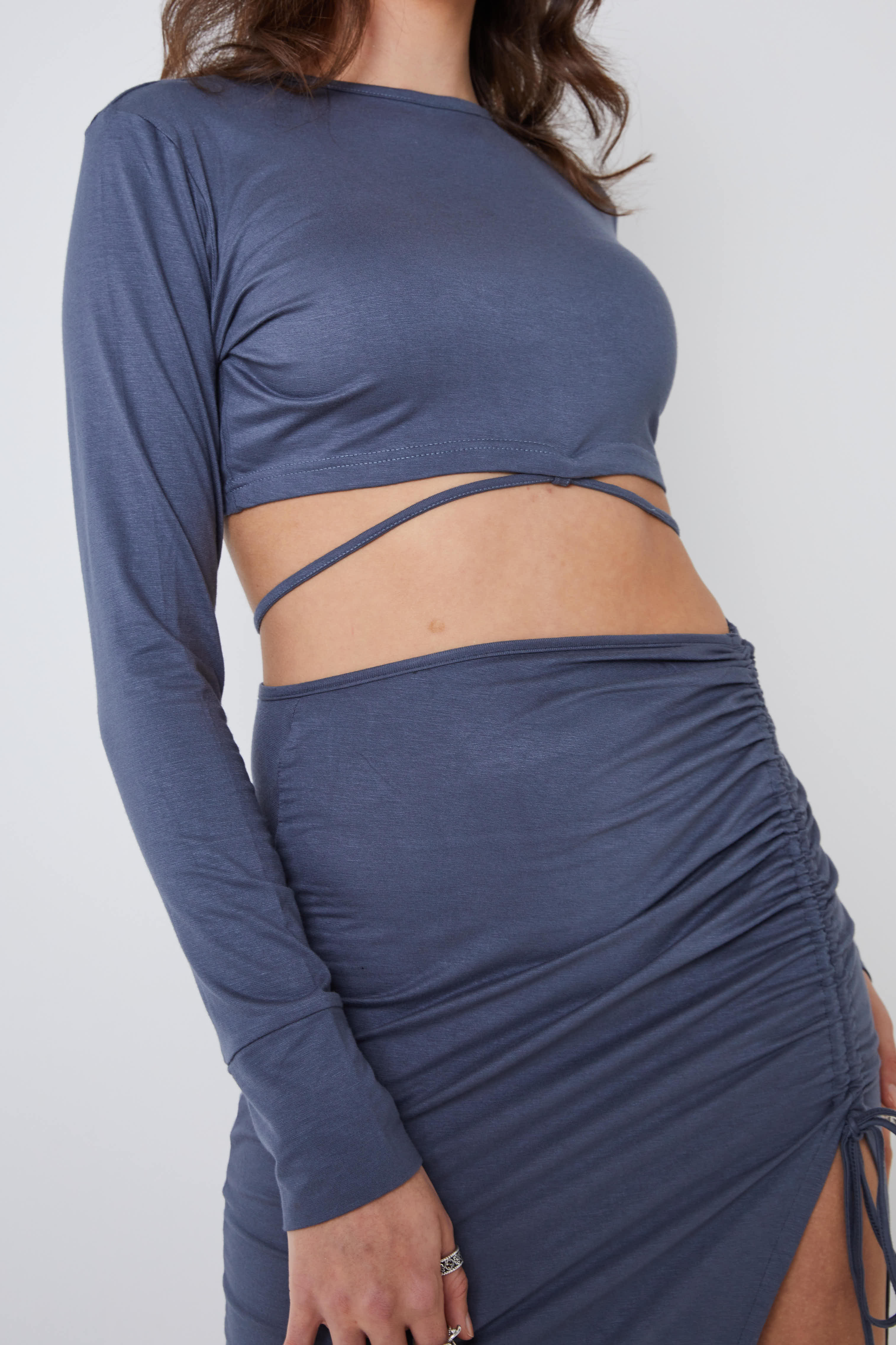 Creea Cross Over Crop Top