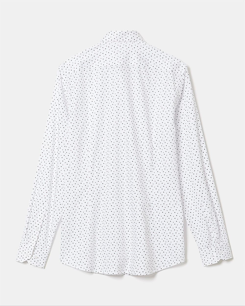 Slim-Fit Dress Shirt with Micro Geo Print