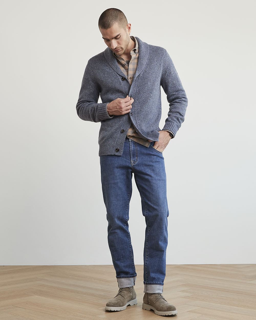 Cardigan with Shawl Collar