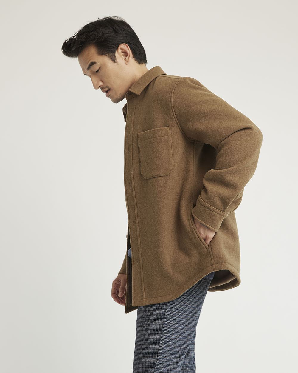 Solid Wool Overshirt