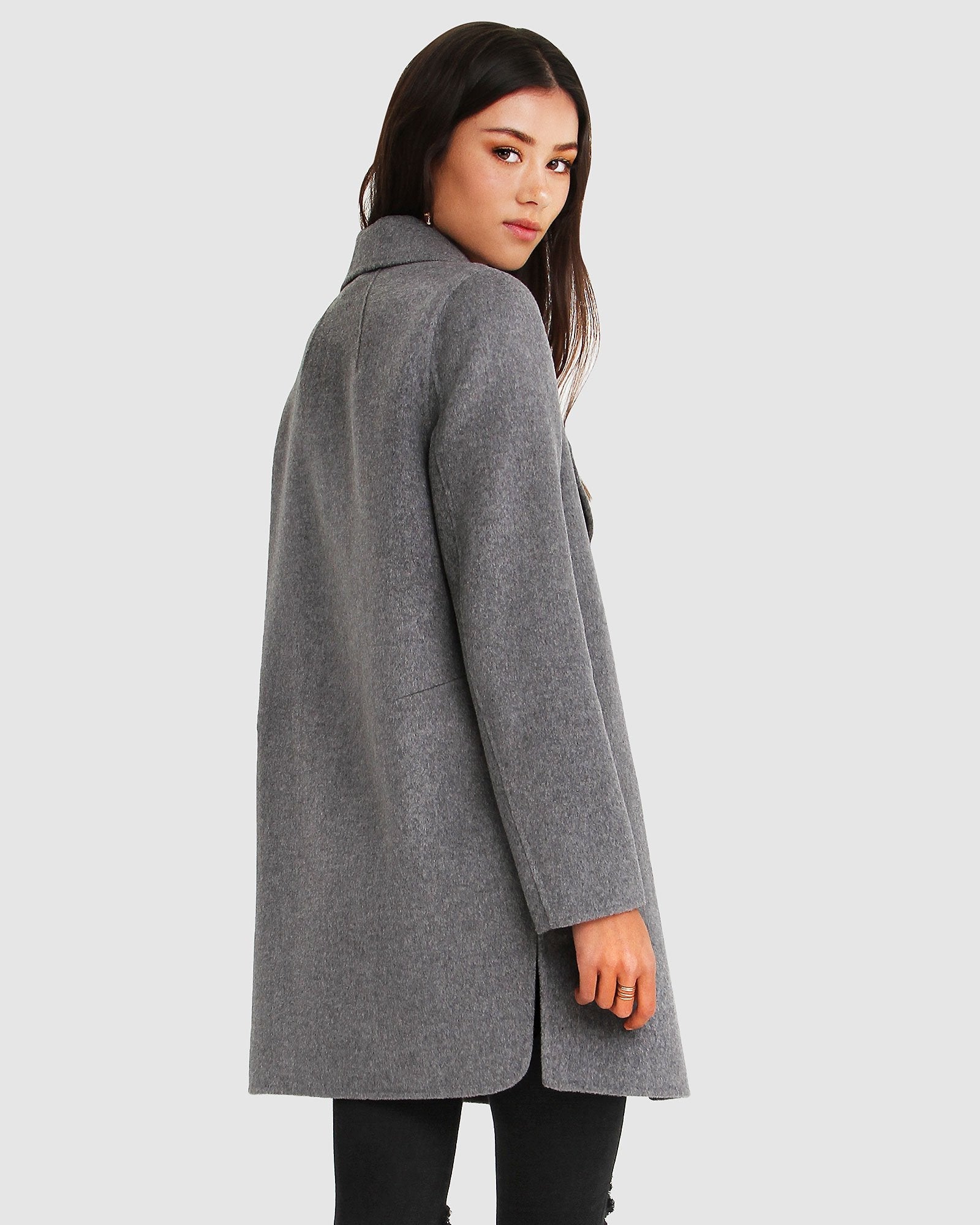 Belle & Bloom NEW FIT Ex Boyfriend Wool Blend Oversized Jacket