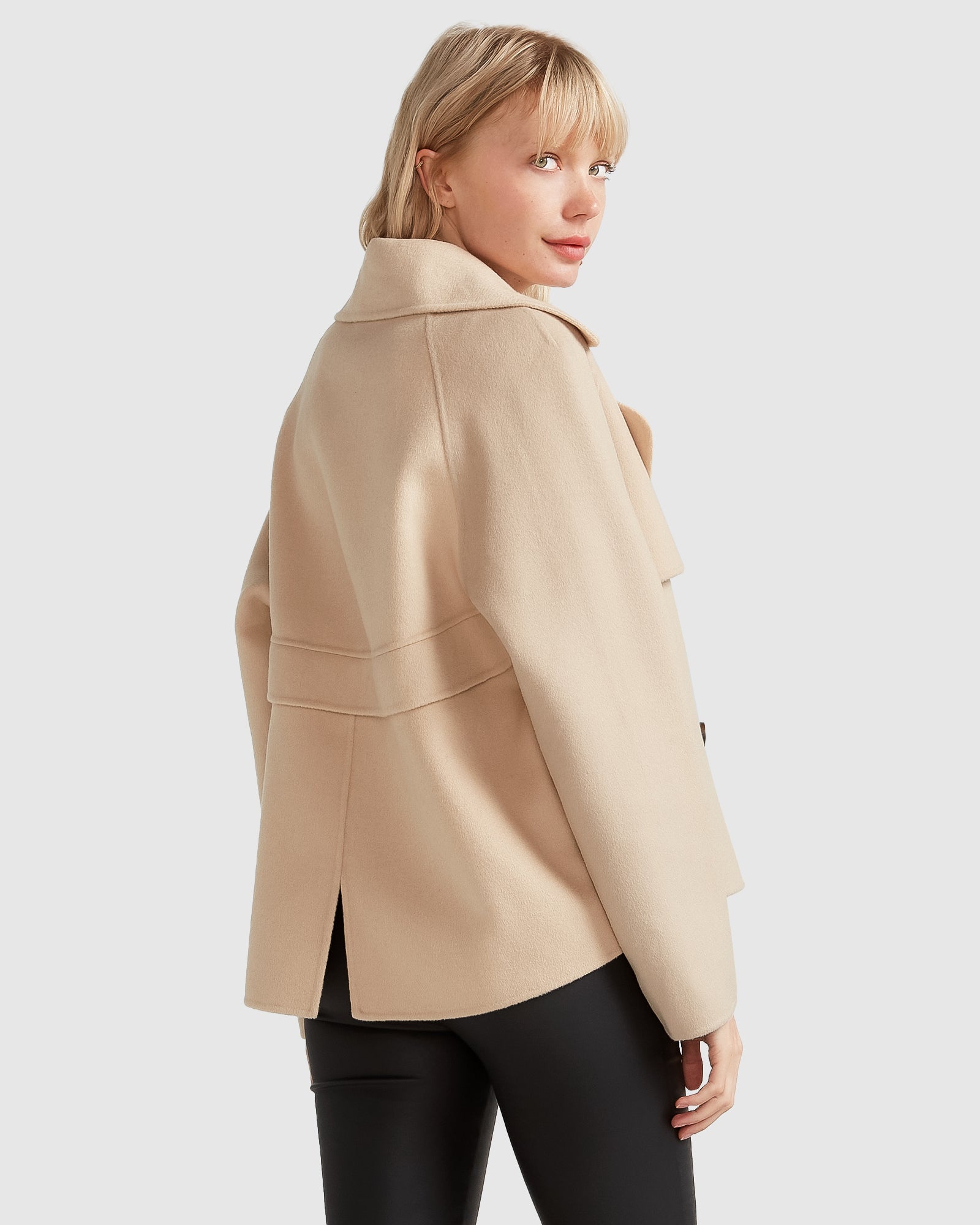 Belle & Bloom I'm Yours Wool Blend Peacoat
