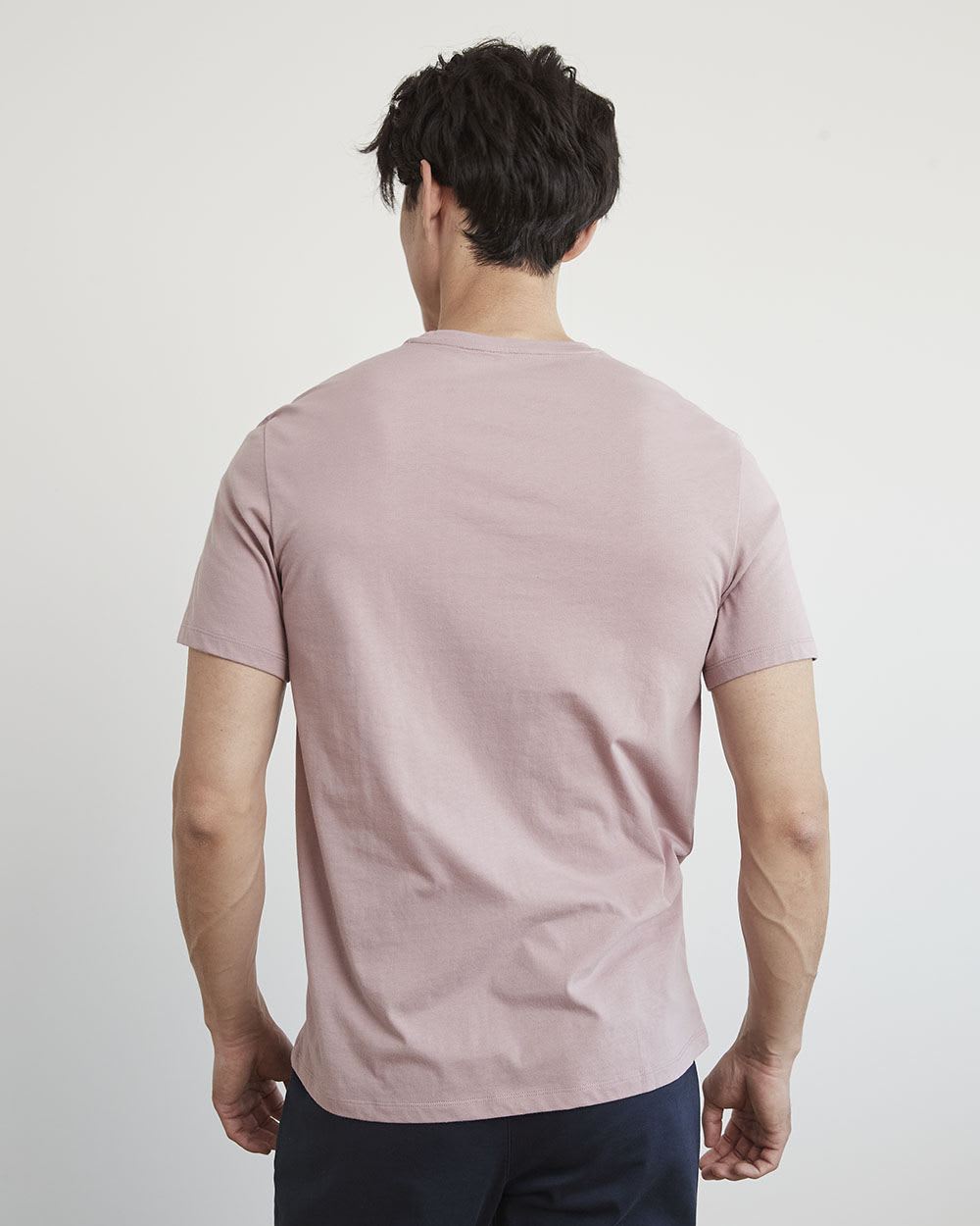 Short-Sleeve Crew-Neck Solid Tee