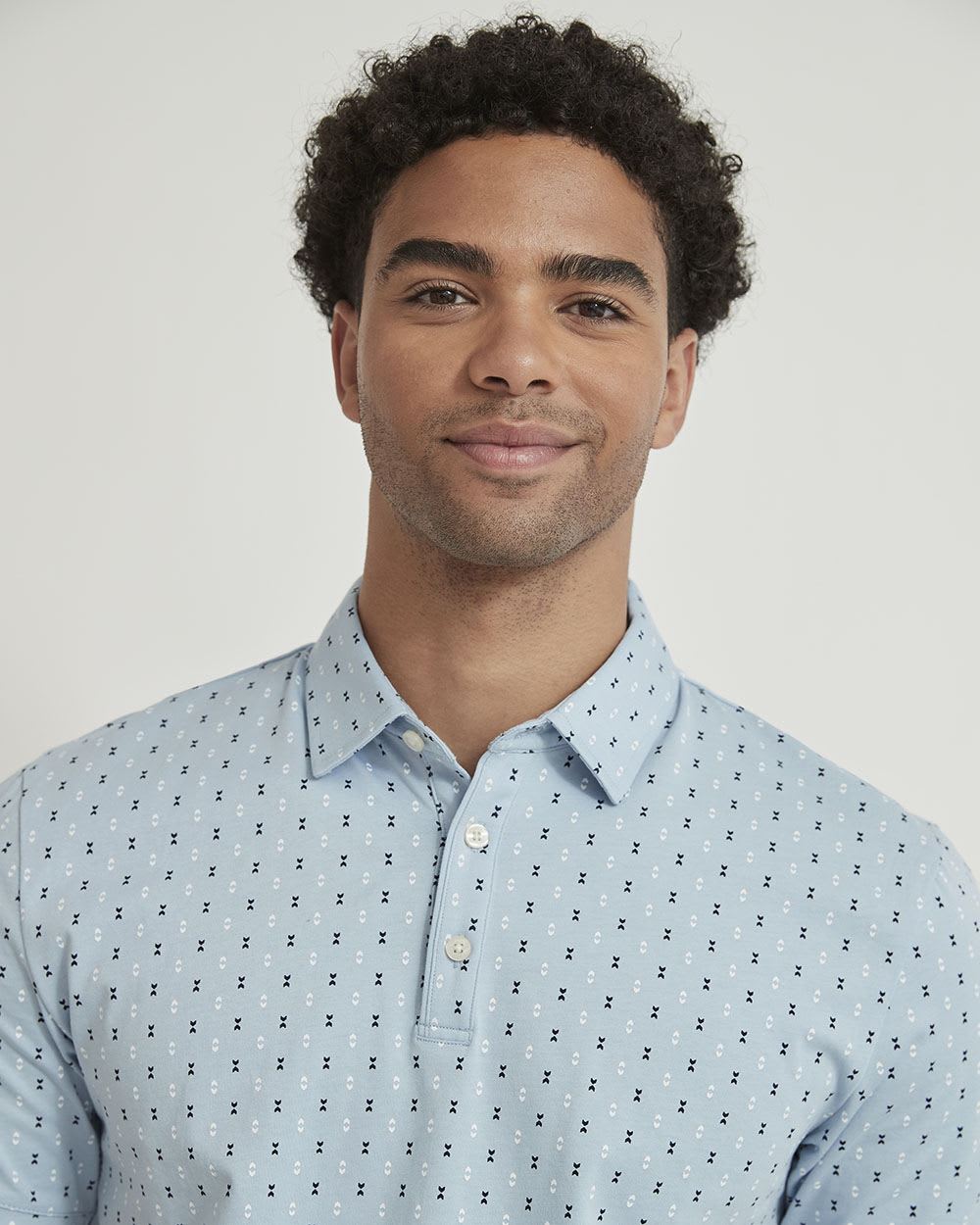 Patterned City Polo