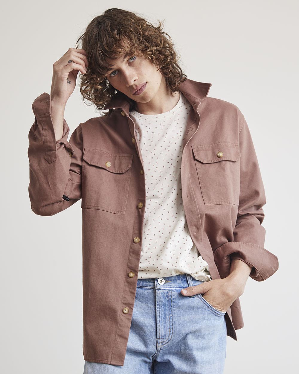 Casual Twill Overshirt