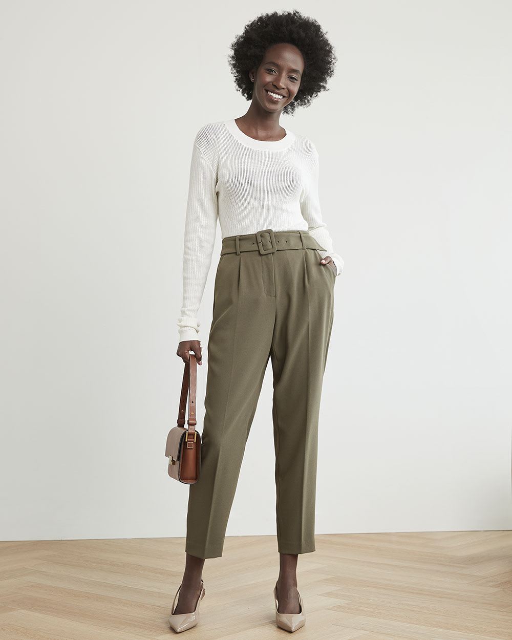 Long-Sleeve Pullover with Floating Stitches