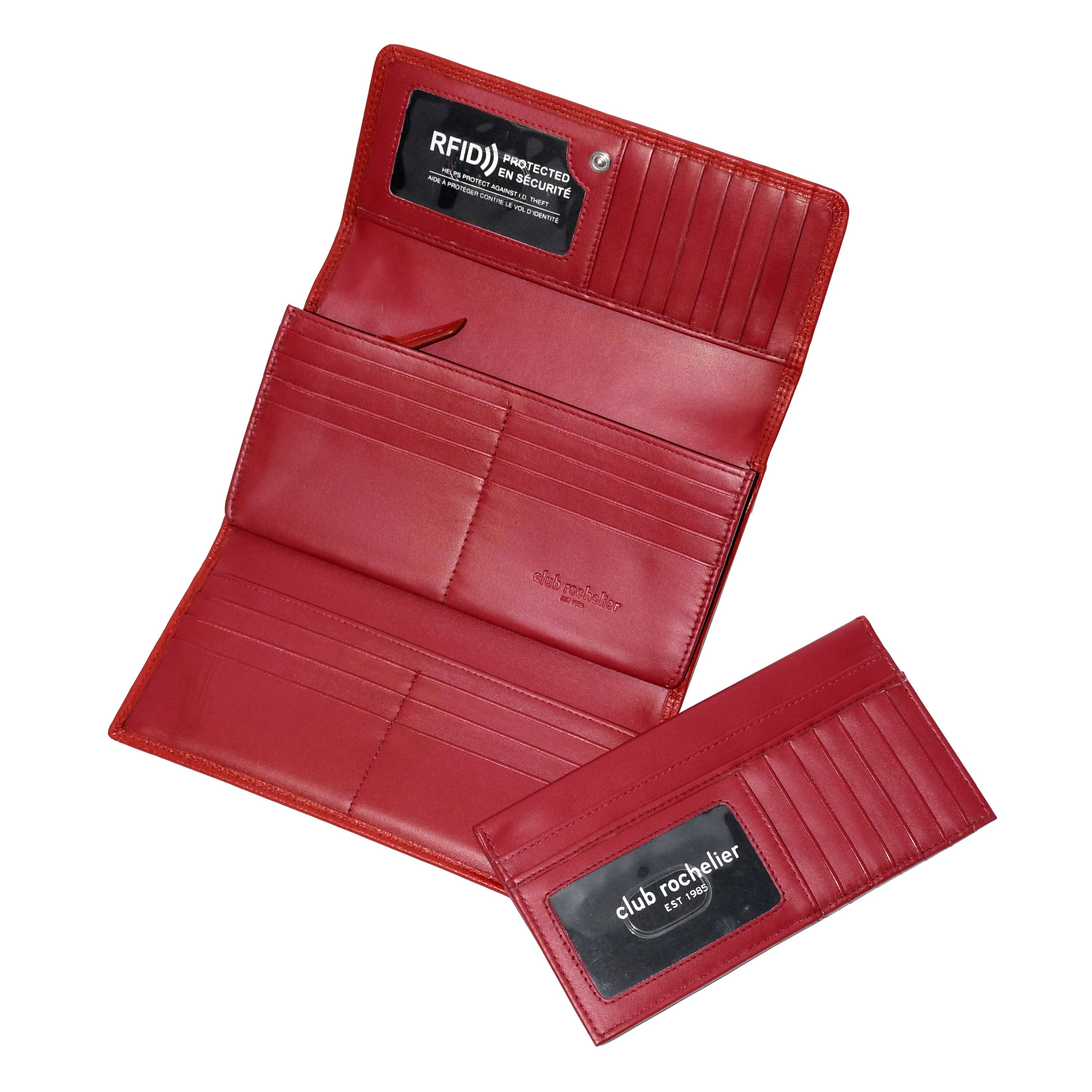 Club Rochelier Ladies' Clutch Wallet with Checkbook and Gusset