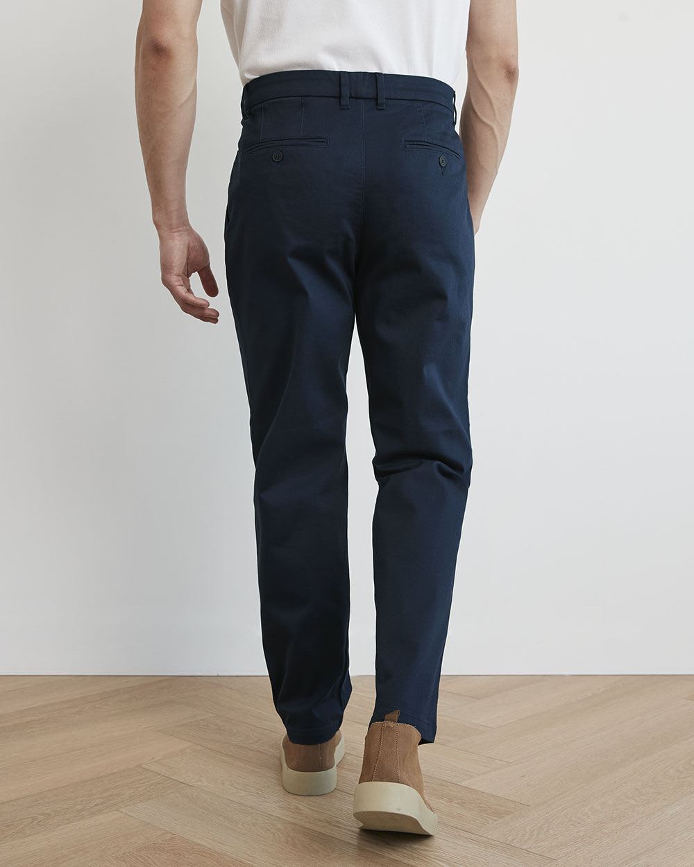Slim-Fit Pleated Chino Pants - 30"