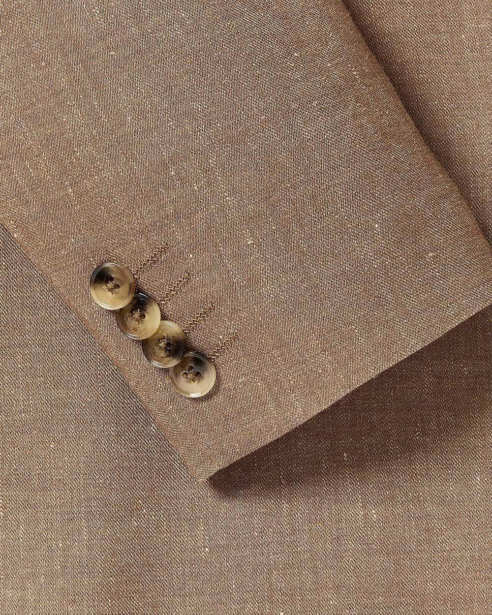 Slim Fit Stretch Linen Blazer