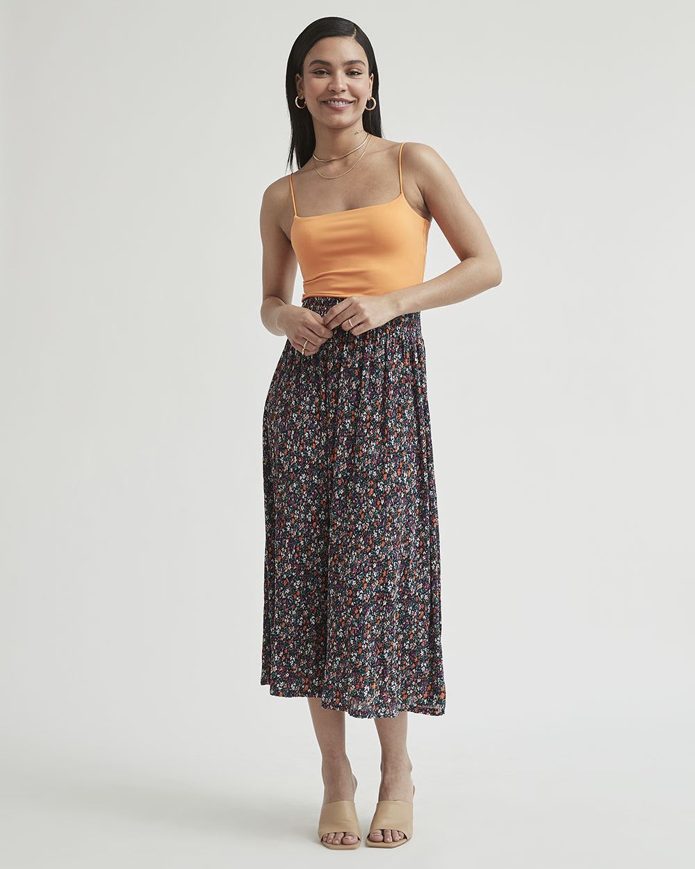 Square-Neck Cropped Cami