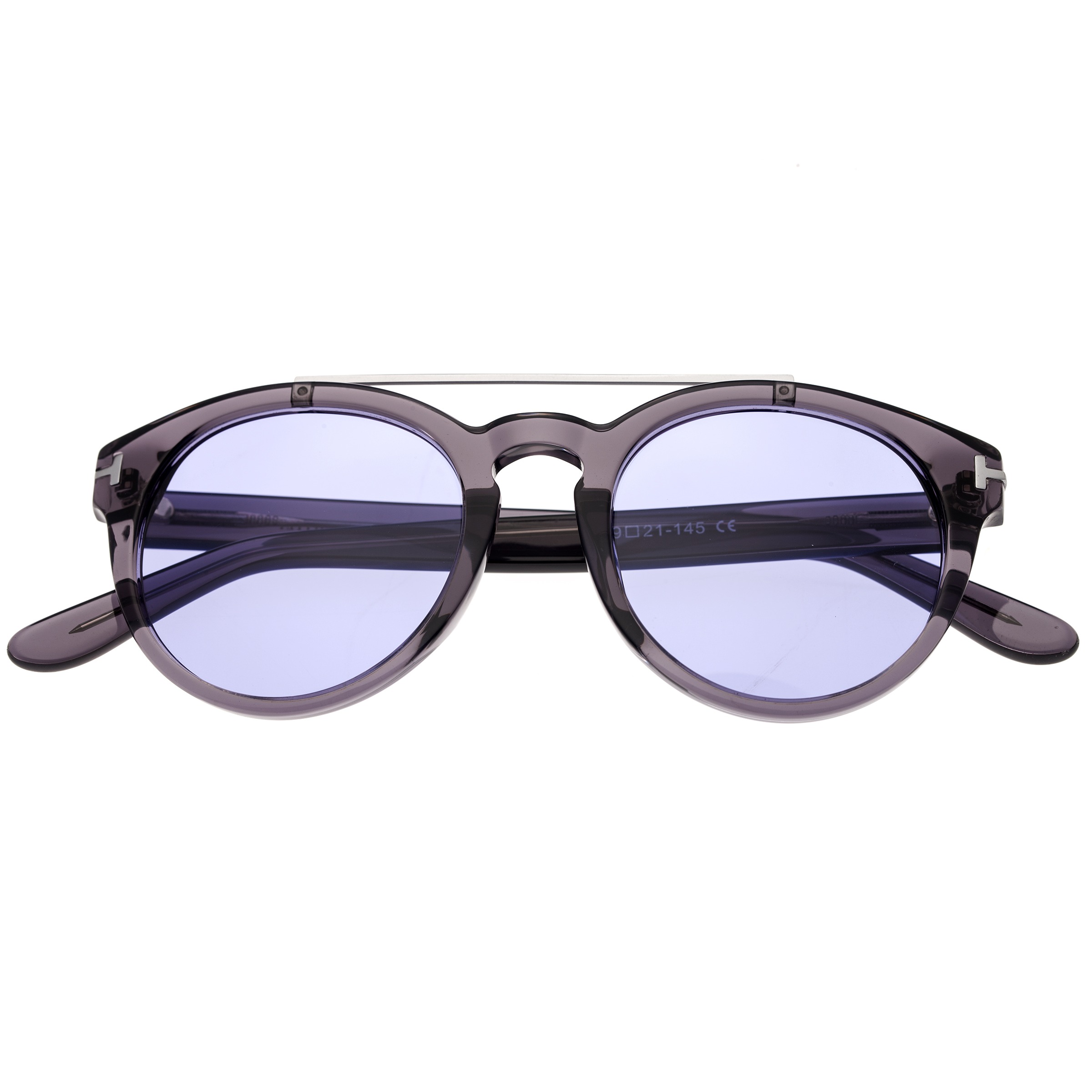 Bertha - Ava Polarized Sunglasses - Grey/Purple