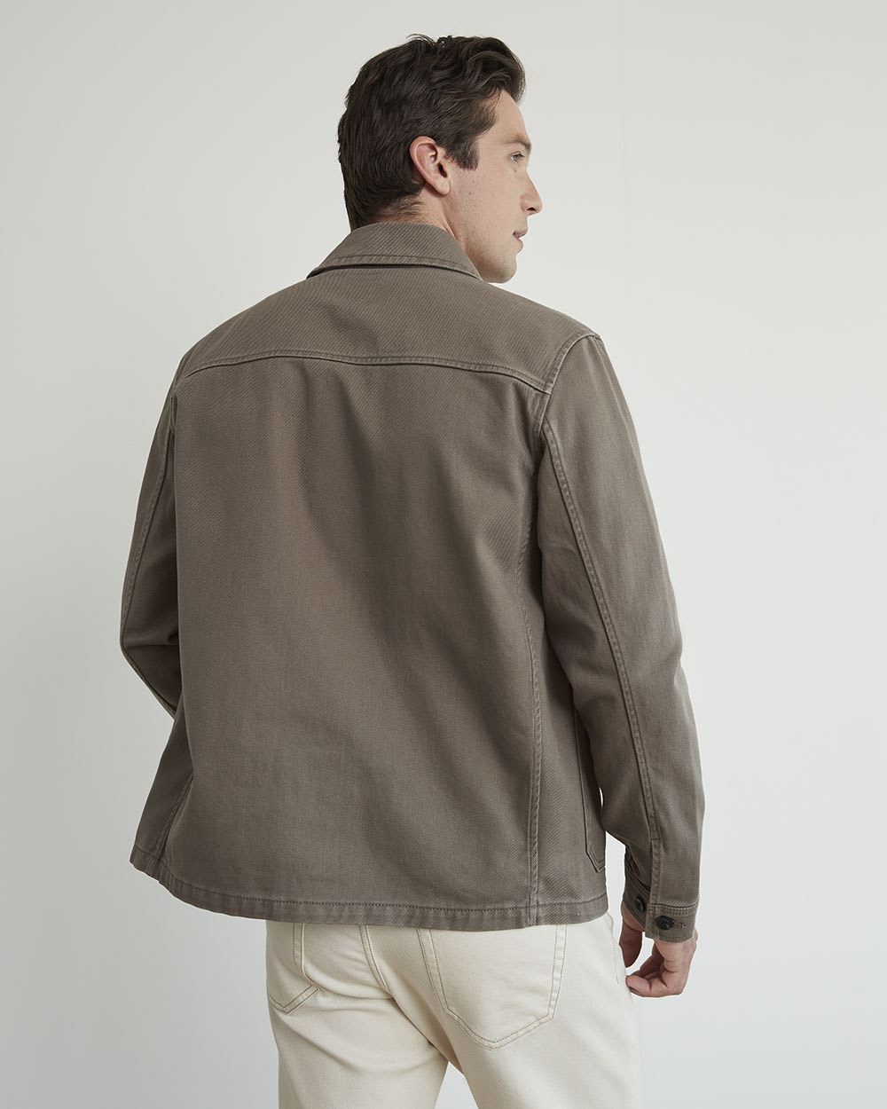 Painter Jacket with Shirt Collar