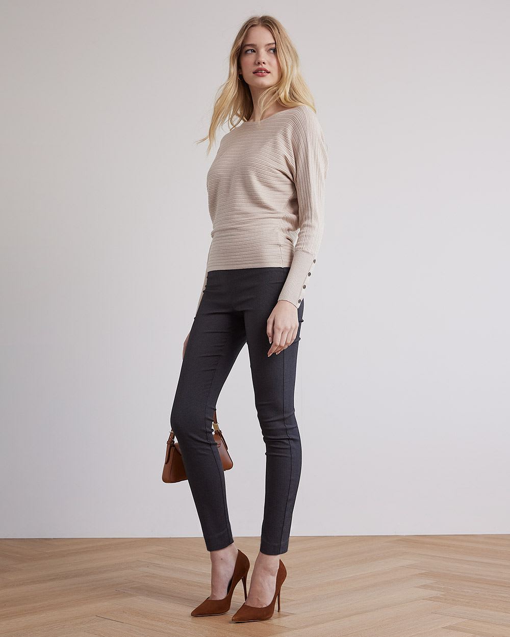 Twill Ankle City Legging Pant
