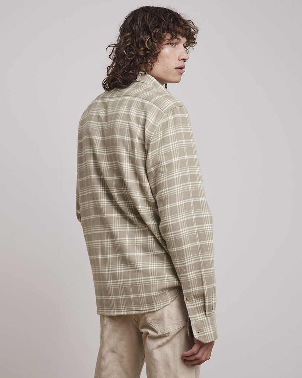 Plaid Brushed Corduroy Overshirt
