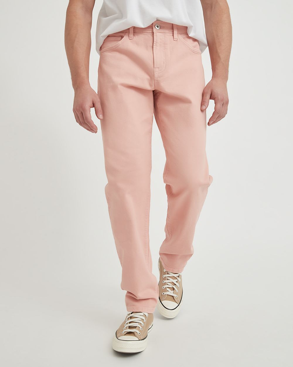 Gender-Neutral Anti-Fit Pink Denim Pant - 32"