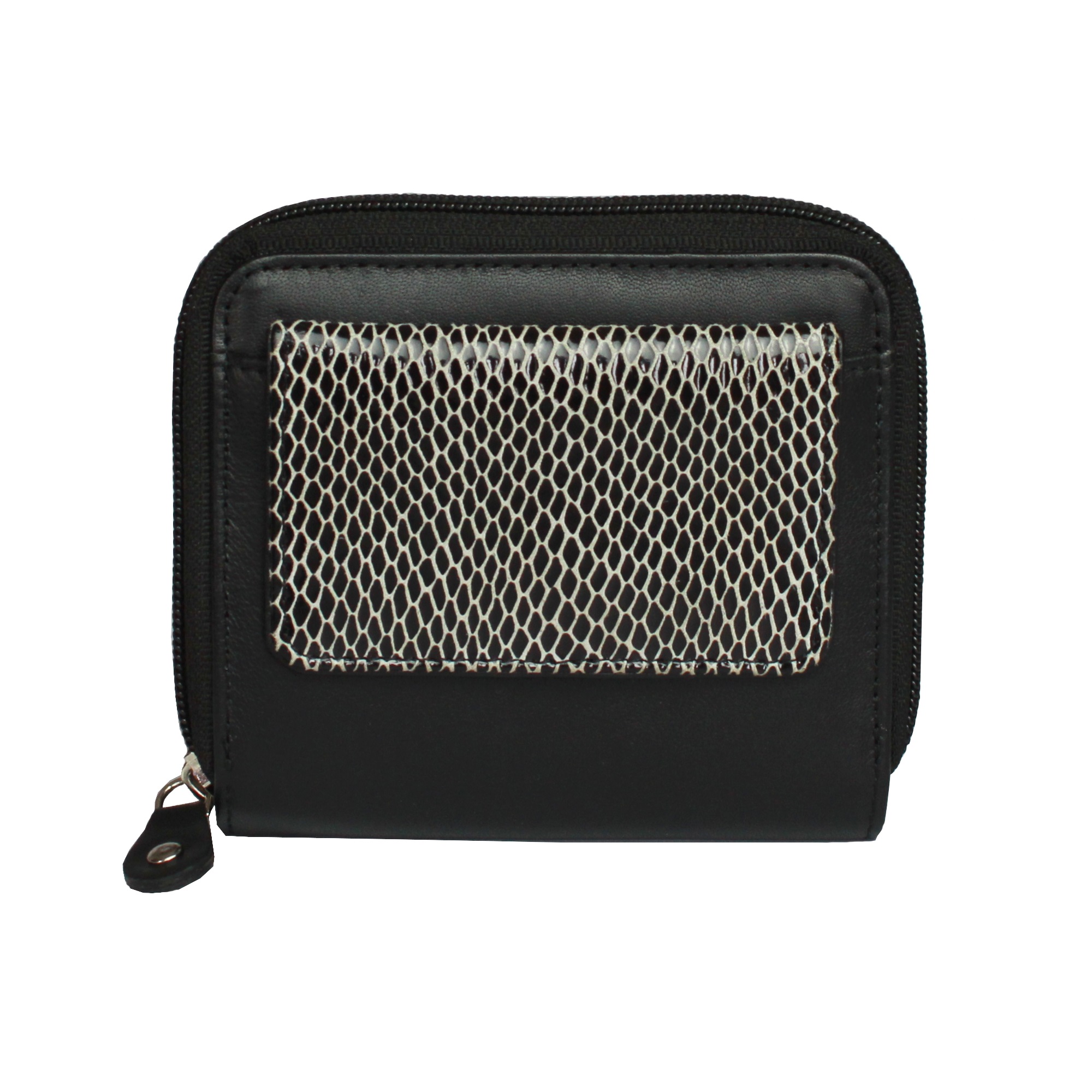 Eastern Counties Leather - Womens/Ladies Alexa Zip Around Snake Panel Coin Purse