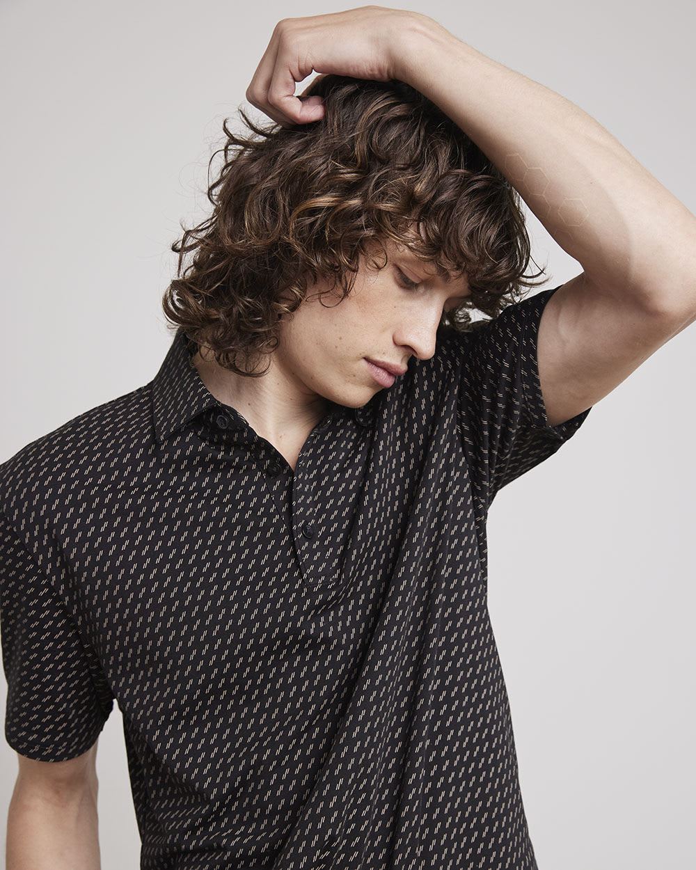 Patterned City Polo