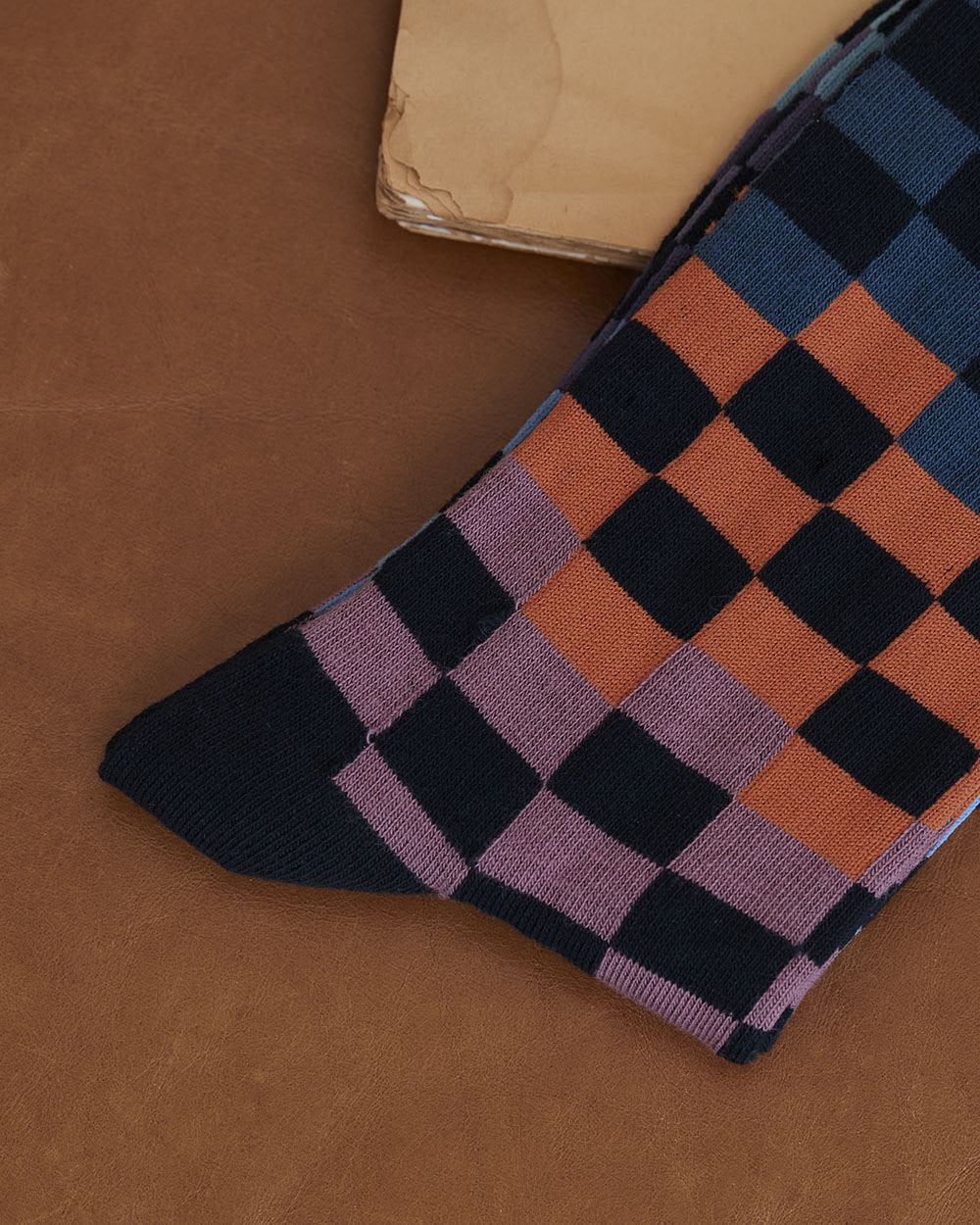 Socks with Square Pattern