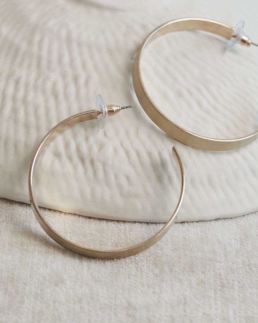 Brushed Metal Hoops