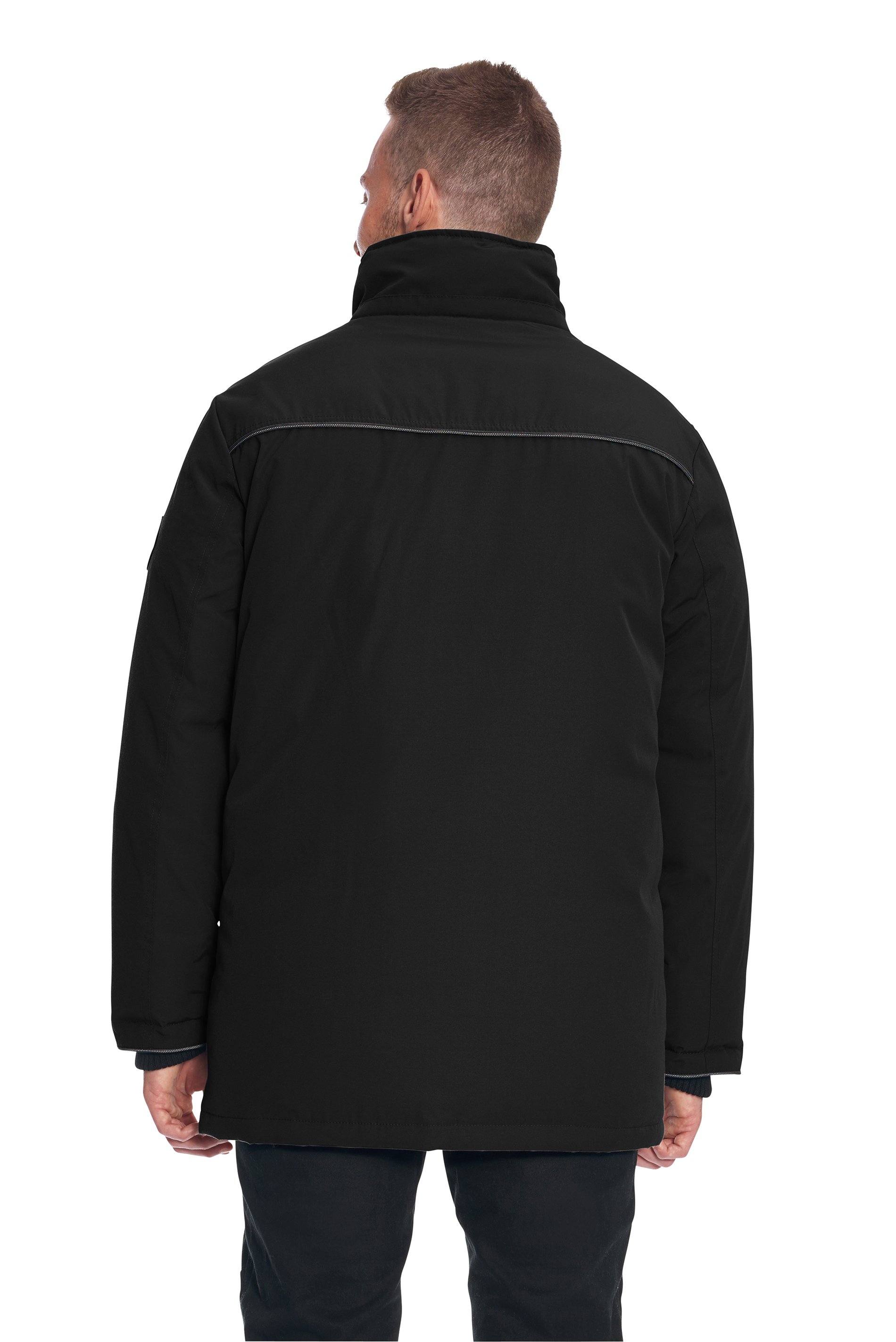 Alpine North Men's Vegan Down Winter Parka with Removable Faux Fur