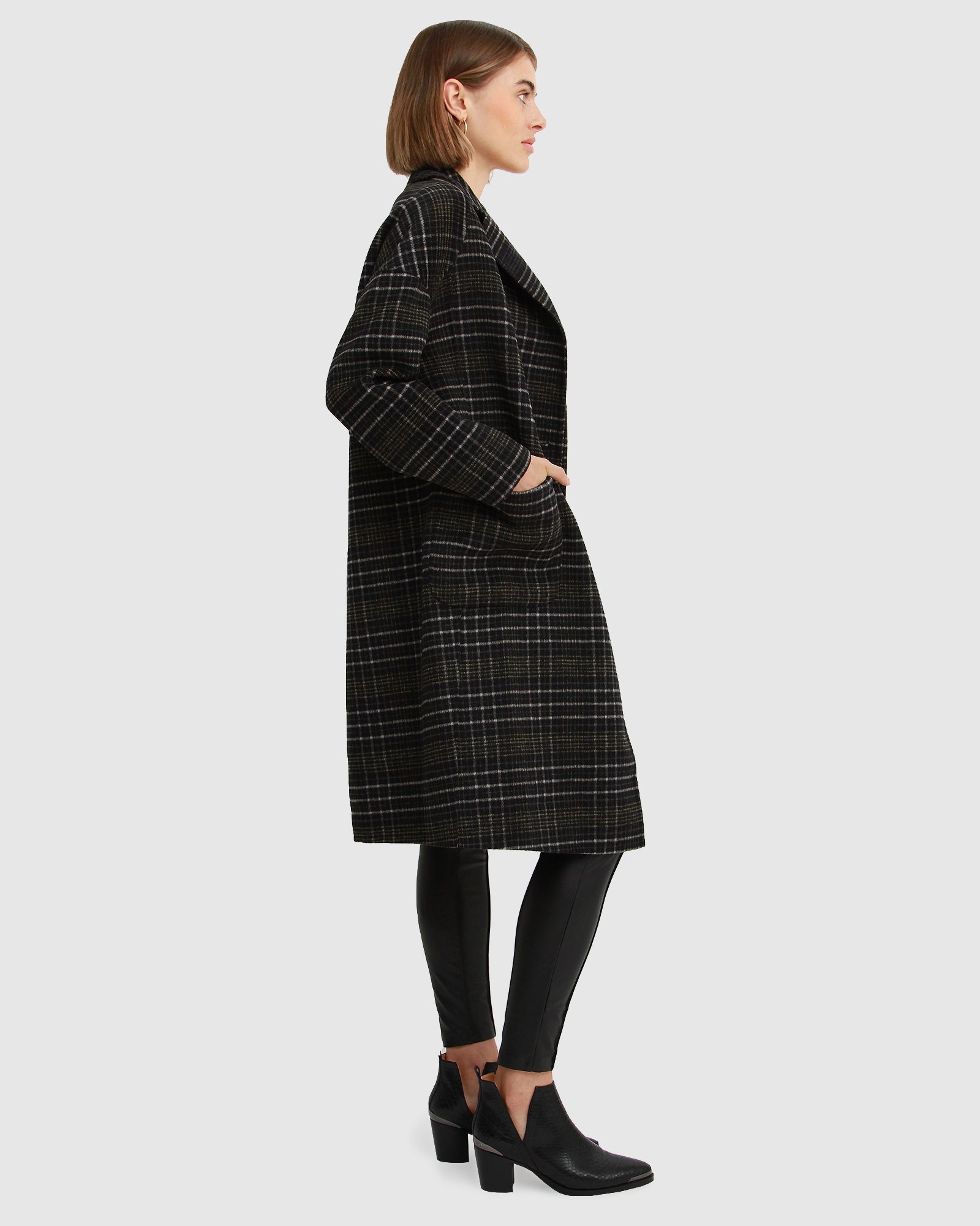 Belle & Bloom Publisher Double Breasted Wool Blend Coat
