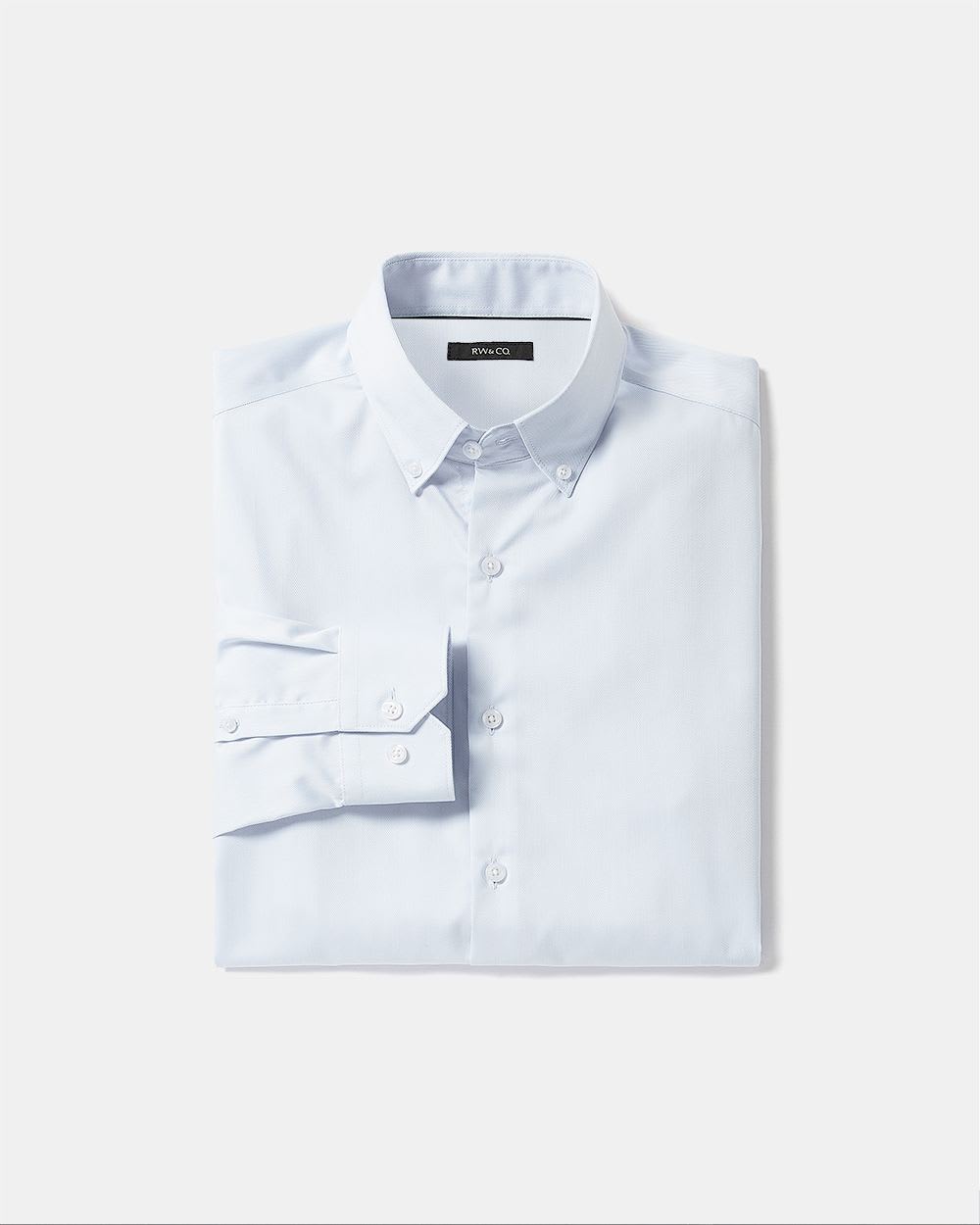 Tailored-Fit Herringbone Dress Shirt