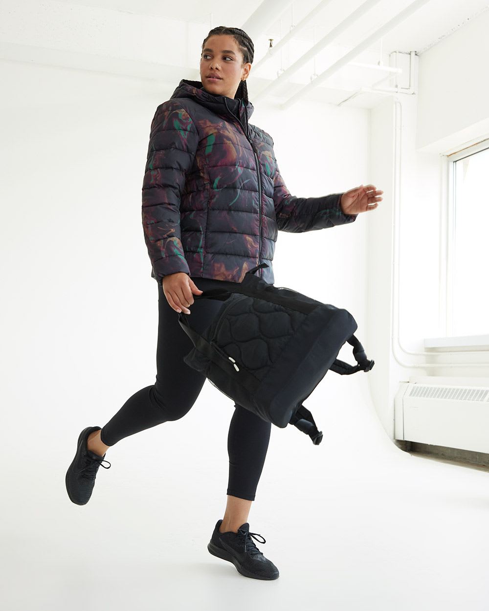 Short Quilted Packable Jacket