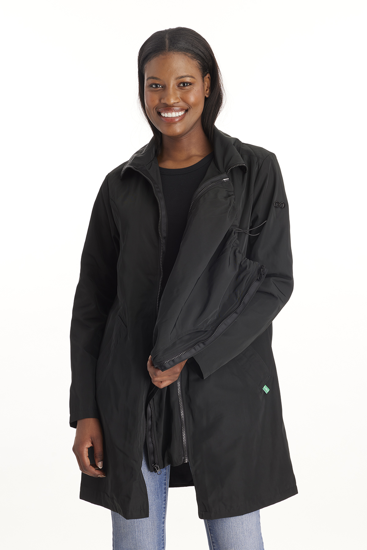 Avelynne - 3-in-1 twill maternity trench coat
