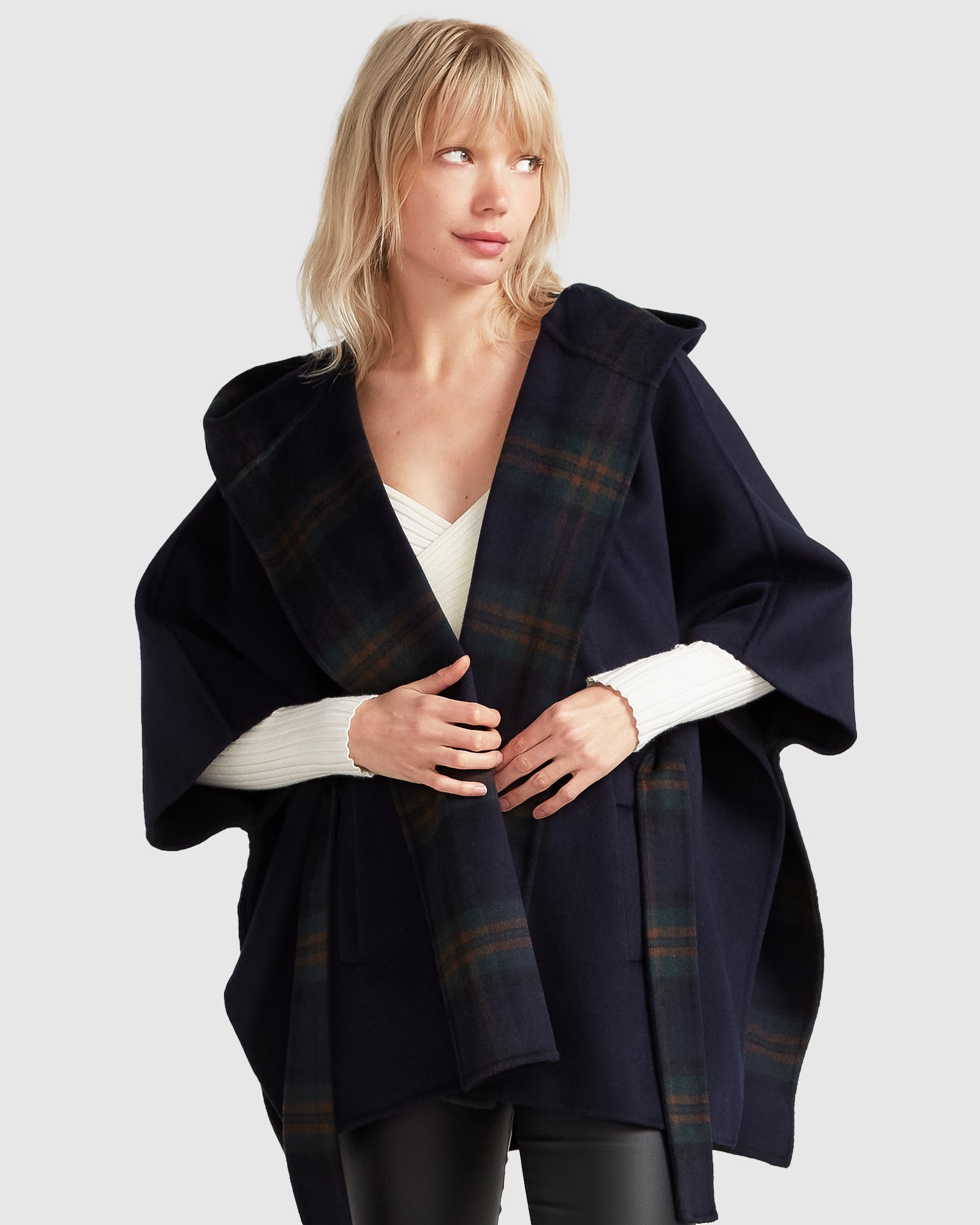 Belle & Bloom Jackson Landing Wool Blend Cape Coat