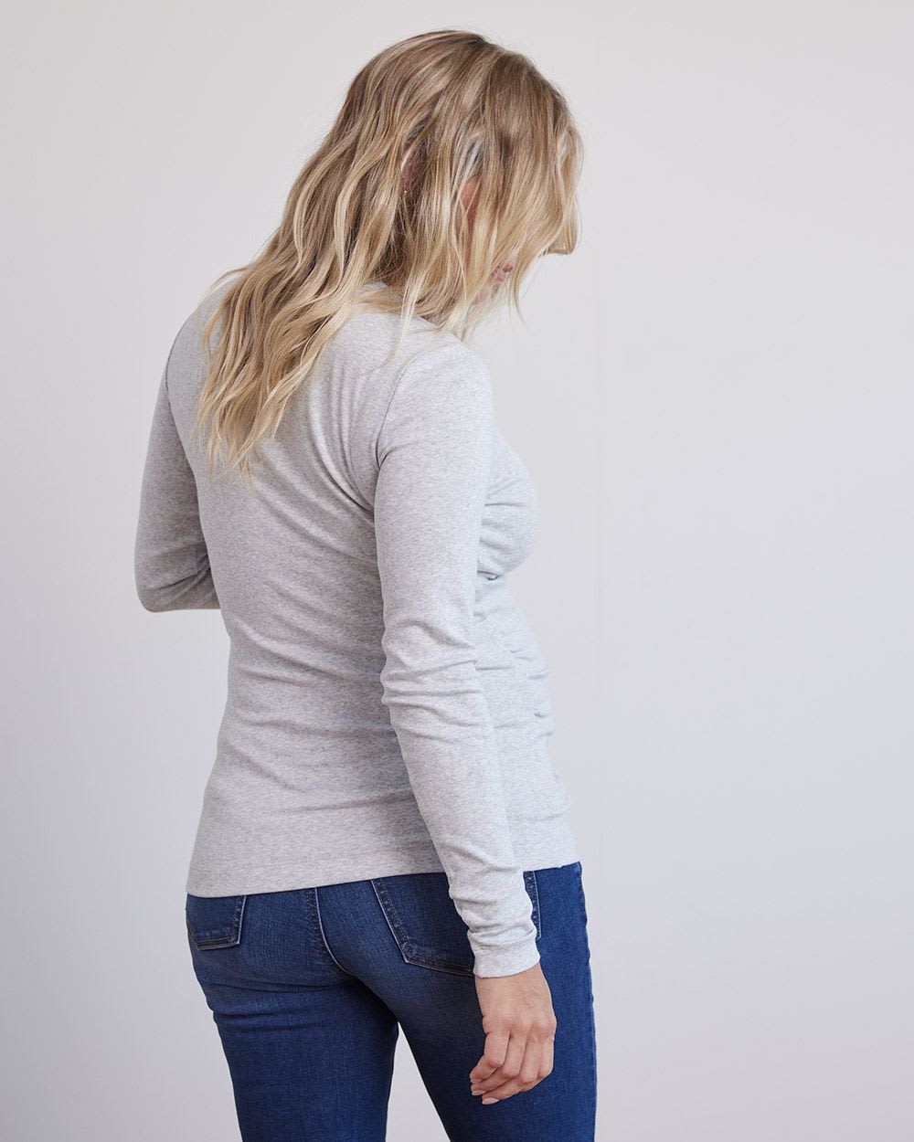 Long-Sleeve Crew-Neck Top - Thyme Maternity