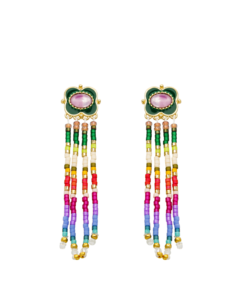 PABLITO Gold & Multicolor Earrings