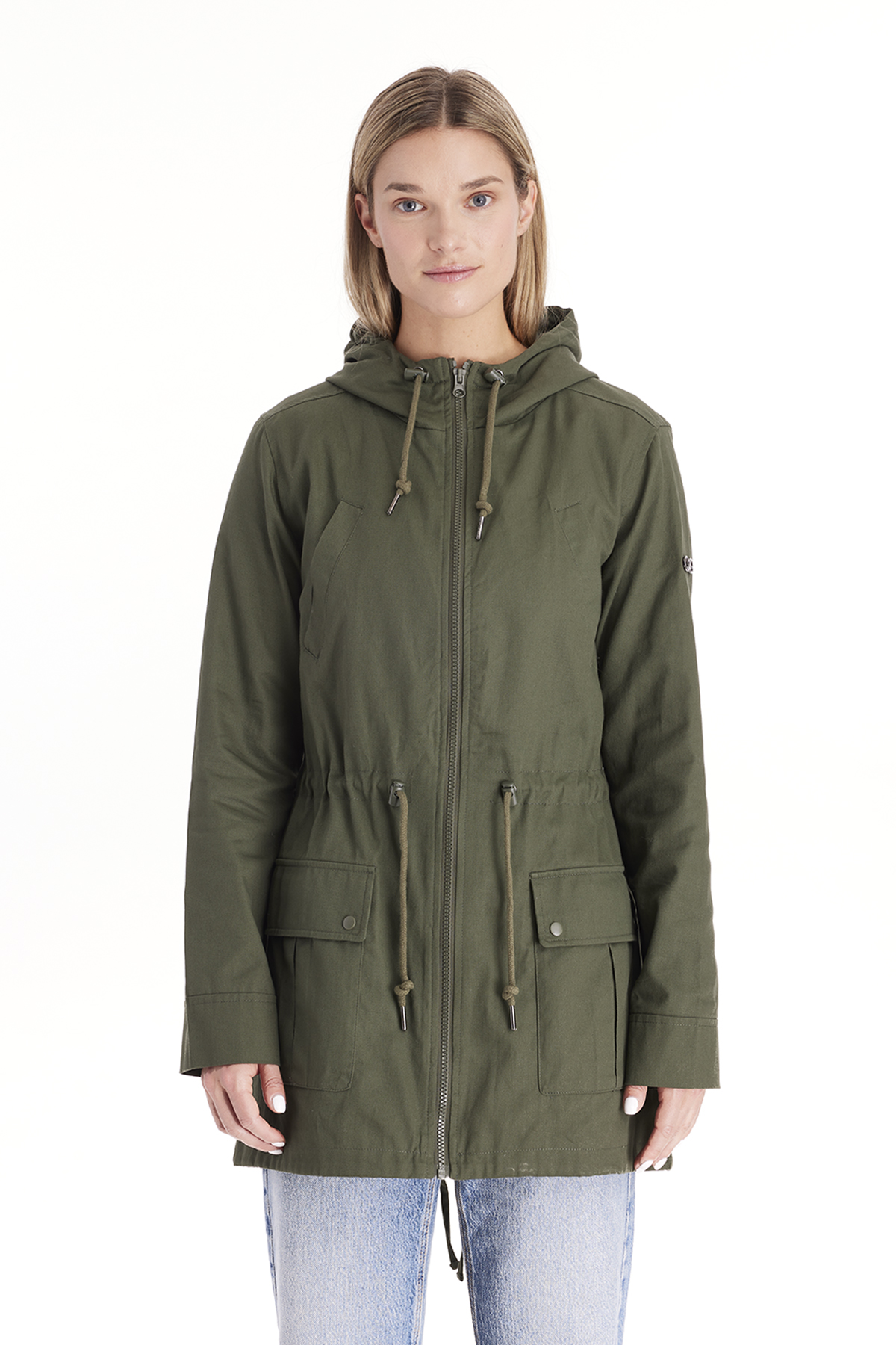 Lara - 3 in 1 Cotton Maternity Jacket Military Style