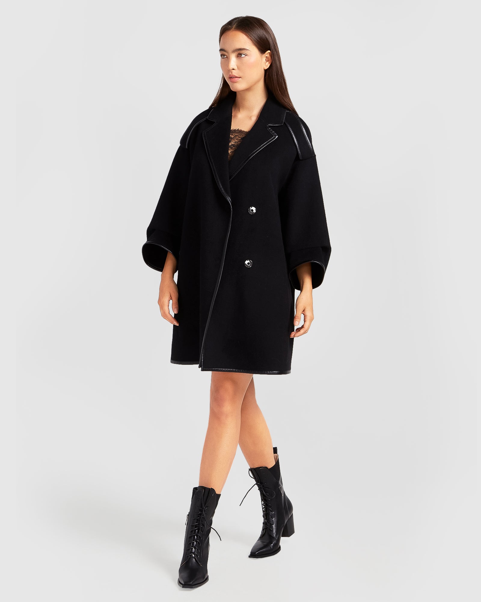 Belle & Bloom Incomplete Kiss Trimmed Coat