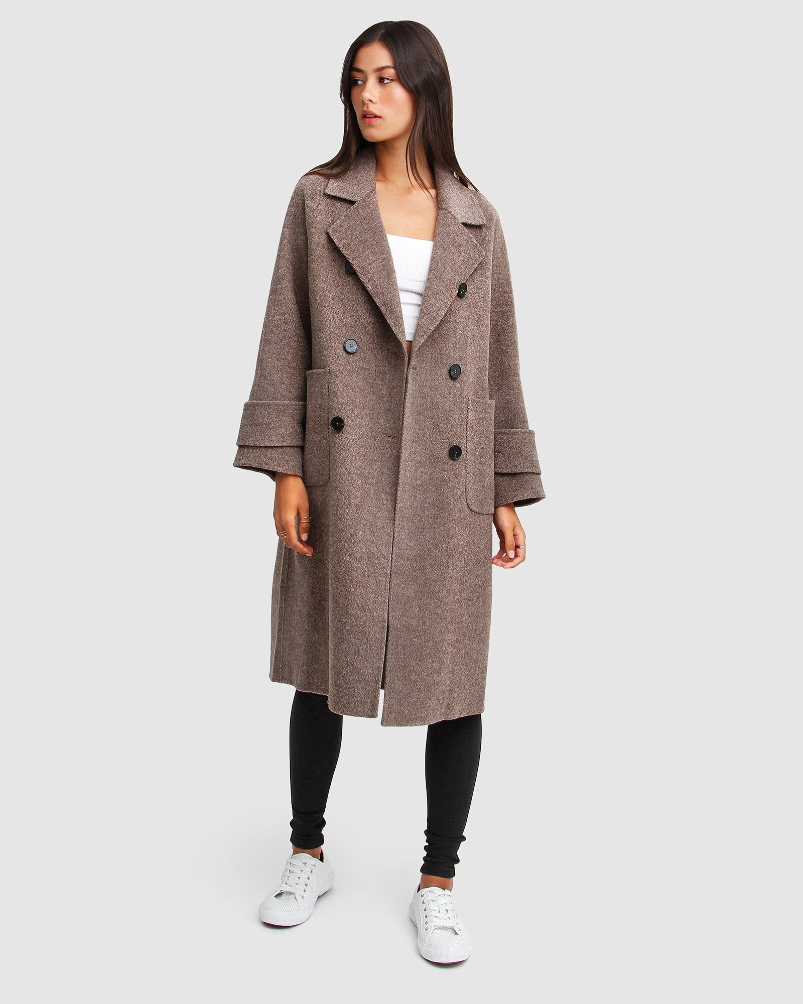 Belle & Bloom Rumour Has It Oversized Wool Blend Coat