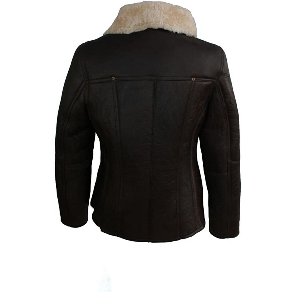 Eastern Counties Leather - Womens/Ladies Celene Aviator Sheepskin Coat