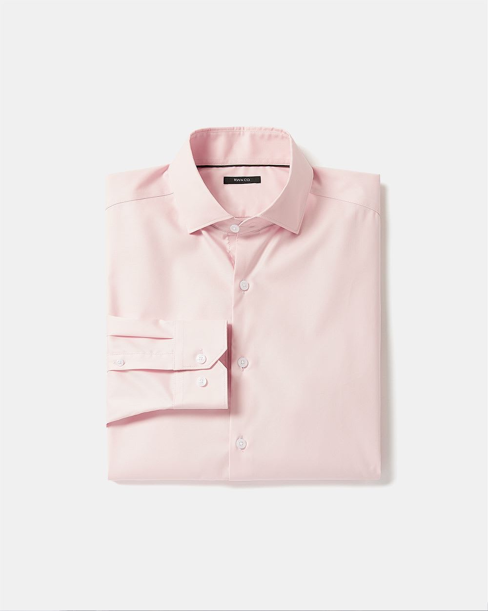 Slim-Fit Solid Sateen Dress Shirt
