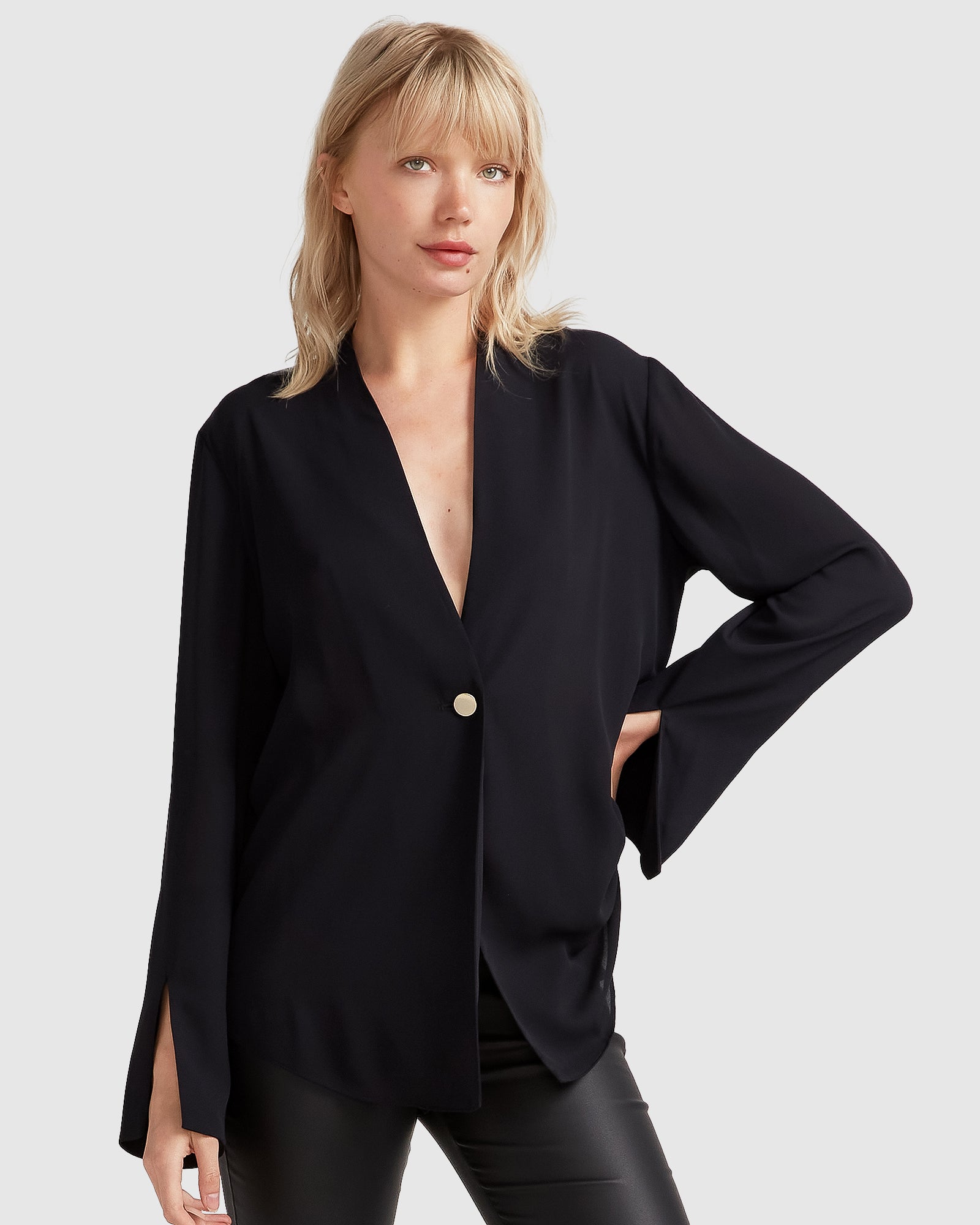 Belle & Bloom Sheer Genius Lightweight Blazer