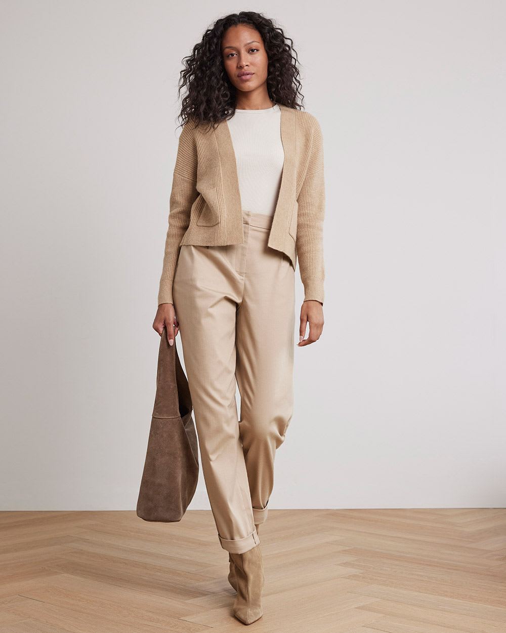 Short Open Relaxed Cardigan