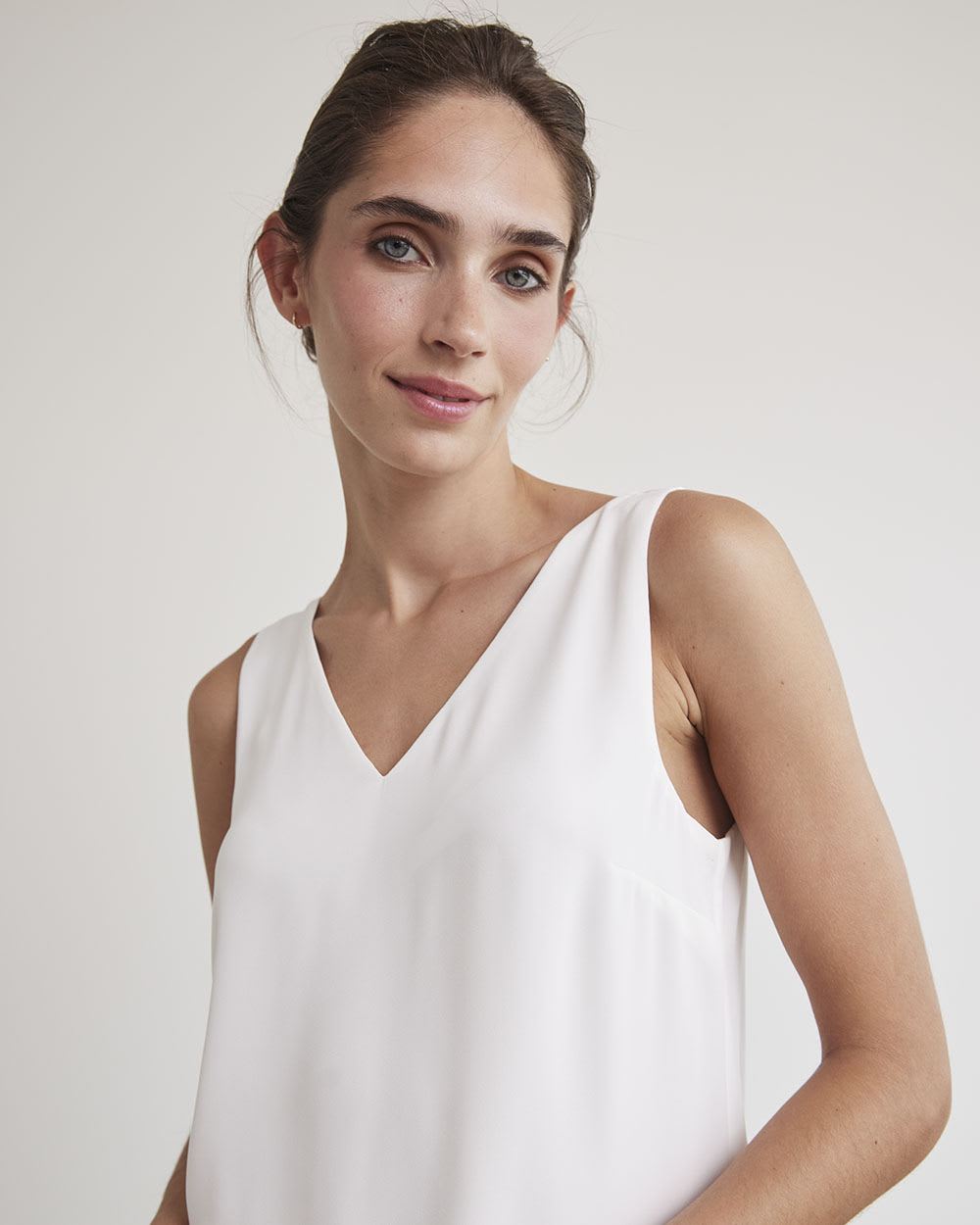 Silky Crepe V-Neck Cami