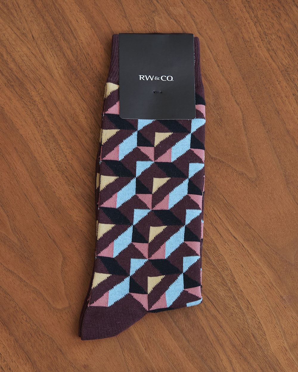 Multicoloured Triangle Socks