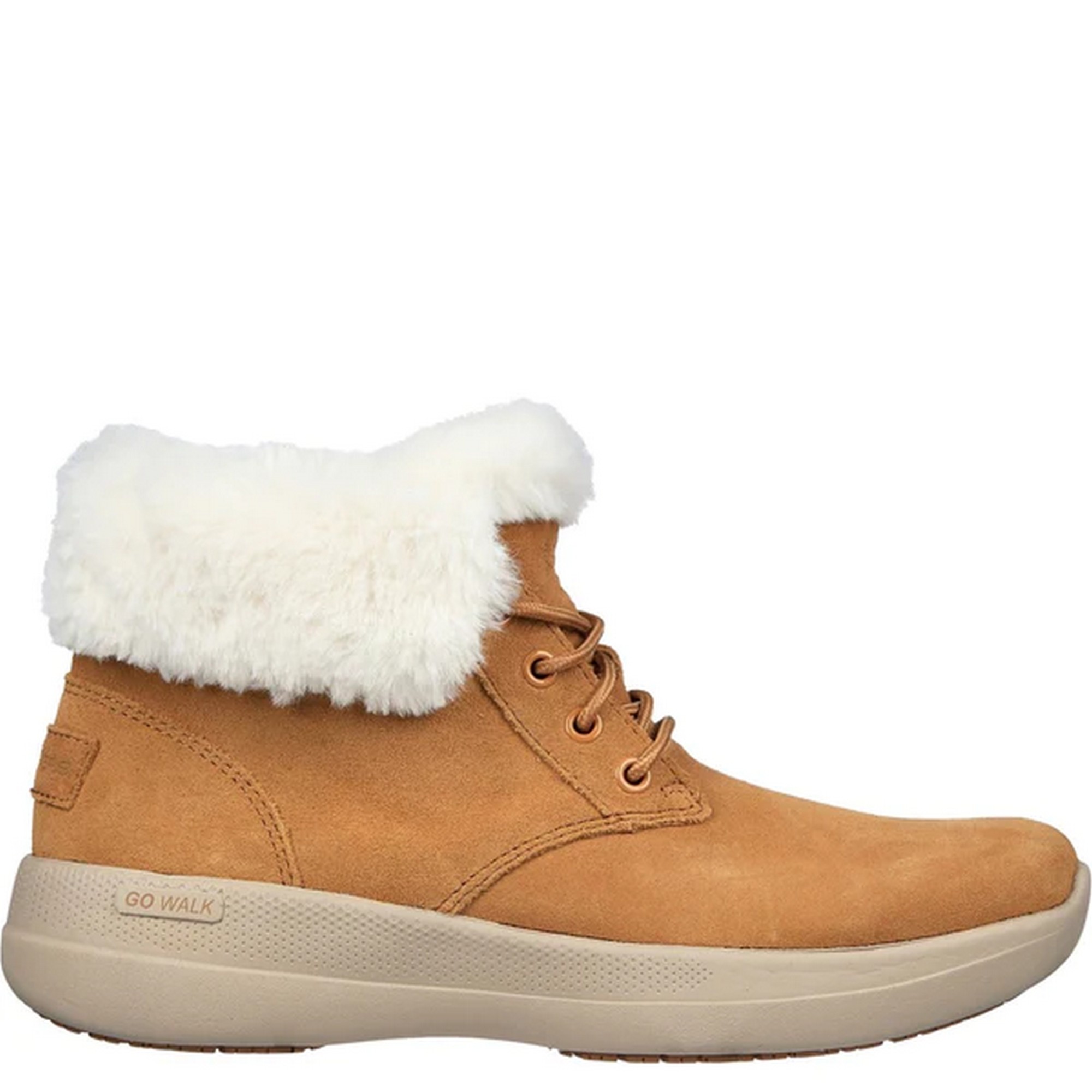 Skechers - Womens/Ladies Go Walk Stability Comfy Days Suede Ankle Boots