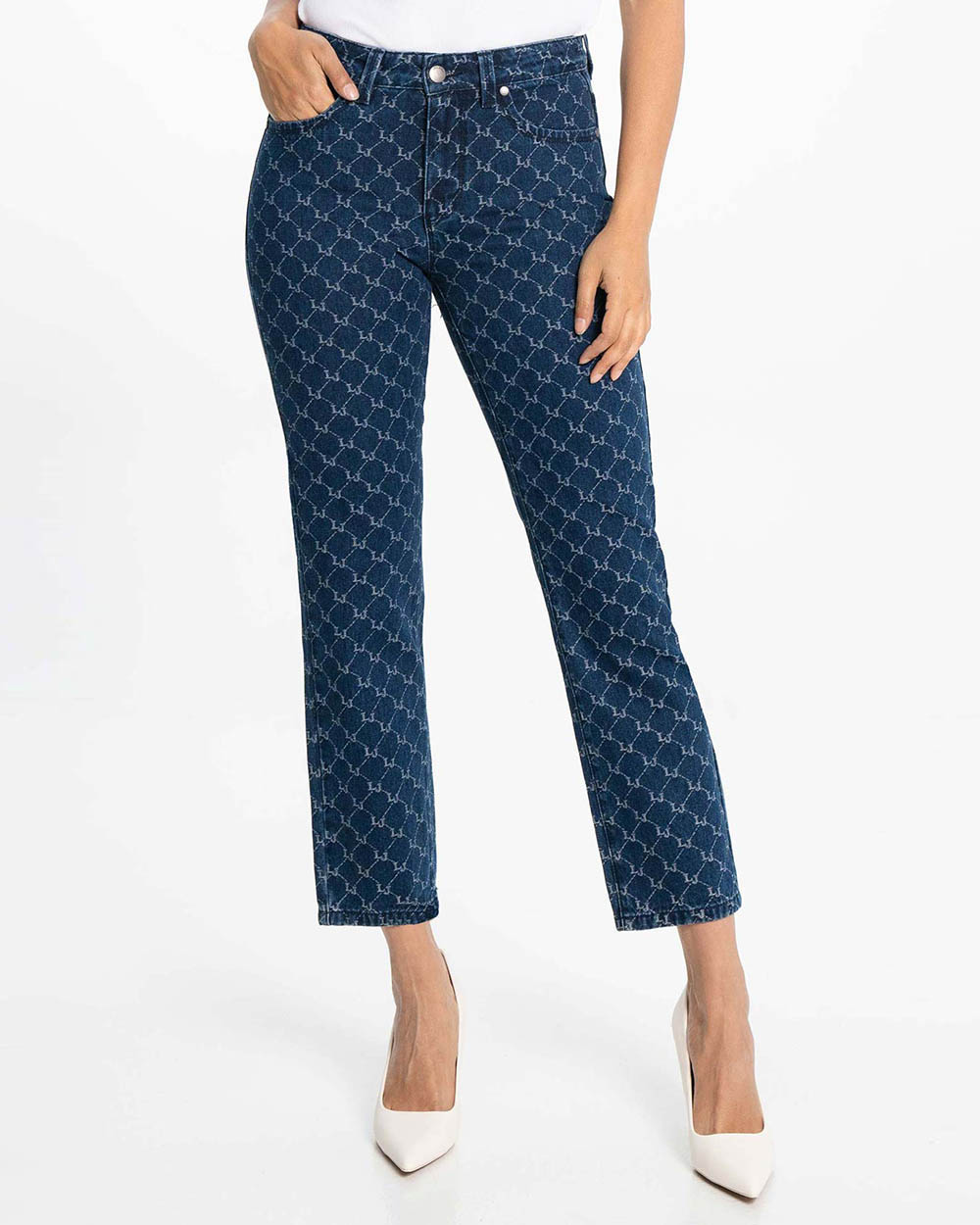 LOIS - Gigi Slim Jacquard Blue Jeans